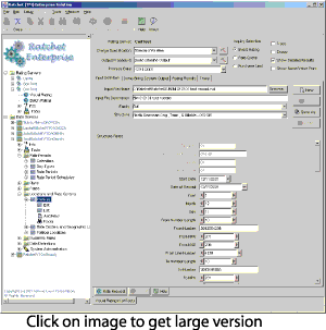 A panel where you enter the transaction to process